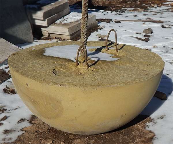 Форма для парковочной полусферы (395х200)