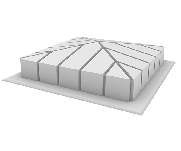 Форма для клинкерного навершия на столб «5 кирпичей» №1