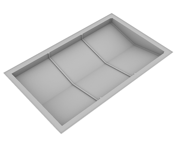 Форма для парапетной плиты «Клинкер» (780x445x90)